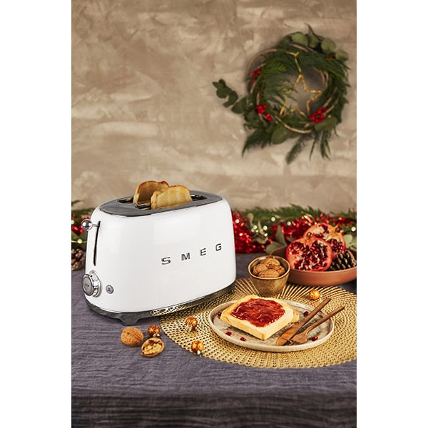 Toaster 2 tranches 950 W TSF01WHEU blanc Smeg - Mathon - 3