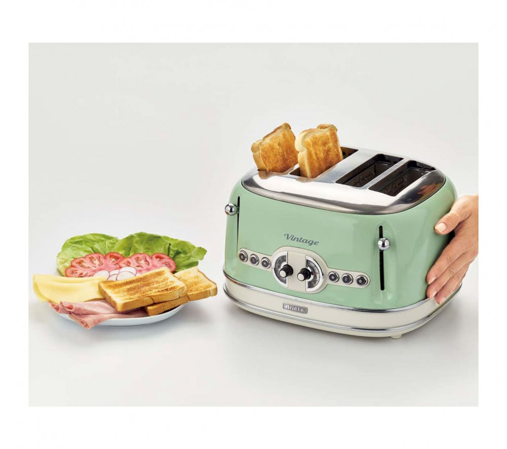 Grille pain 4 fentes Vintage Verde 1630 W Ariete - Mathon - 3