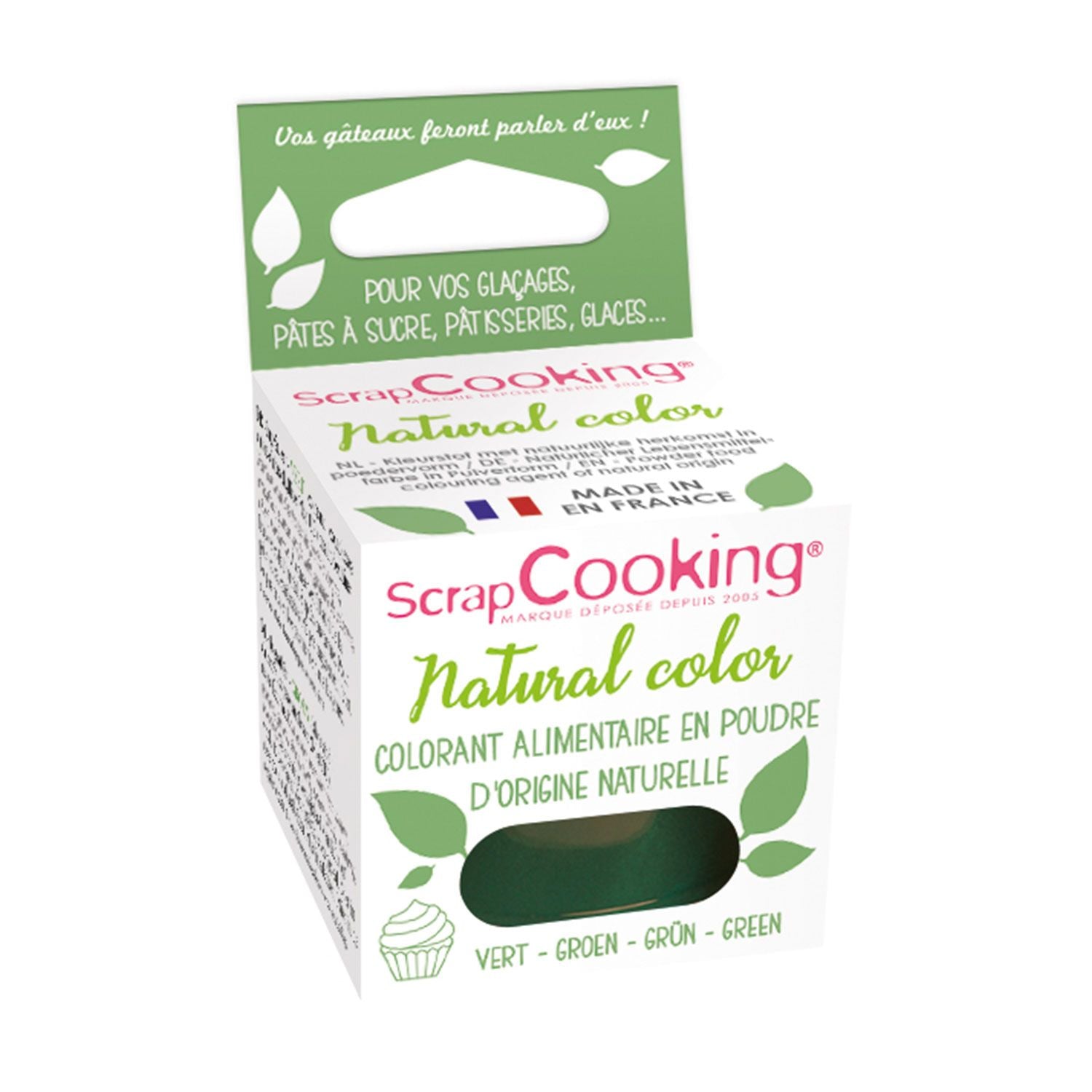 Colorant alimentaire naturel Vert Scrapcooking - Mathon