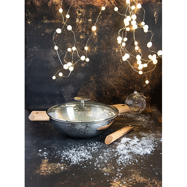 Wok tout inox Casteline sans manche 28 cm Cristel - Mathon - 2
