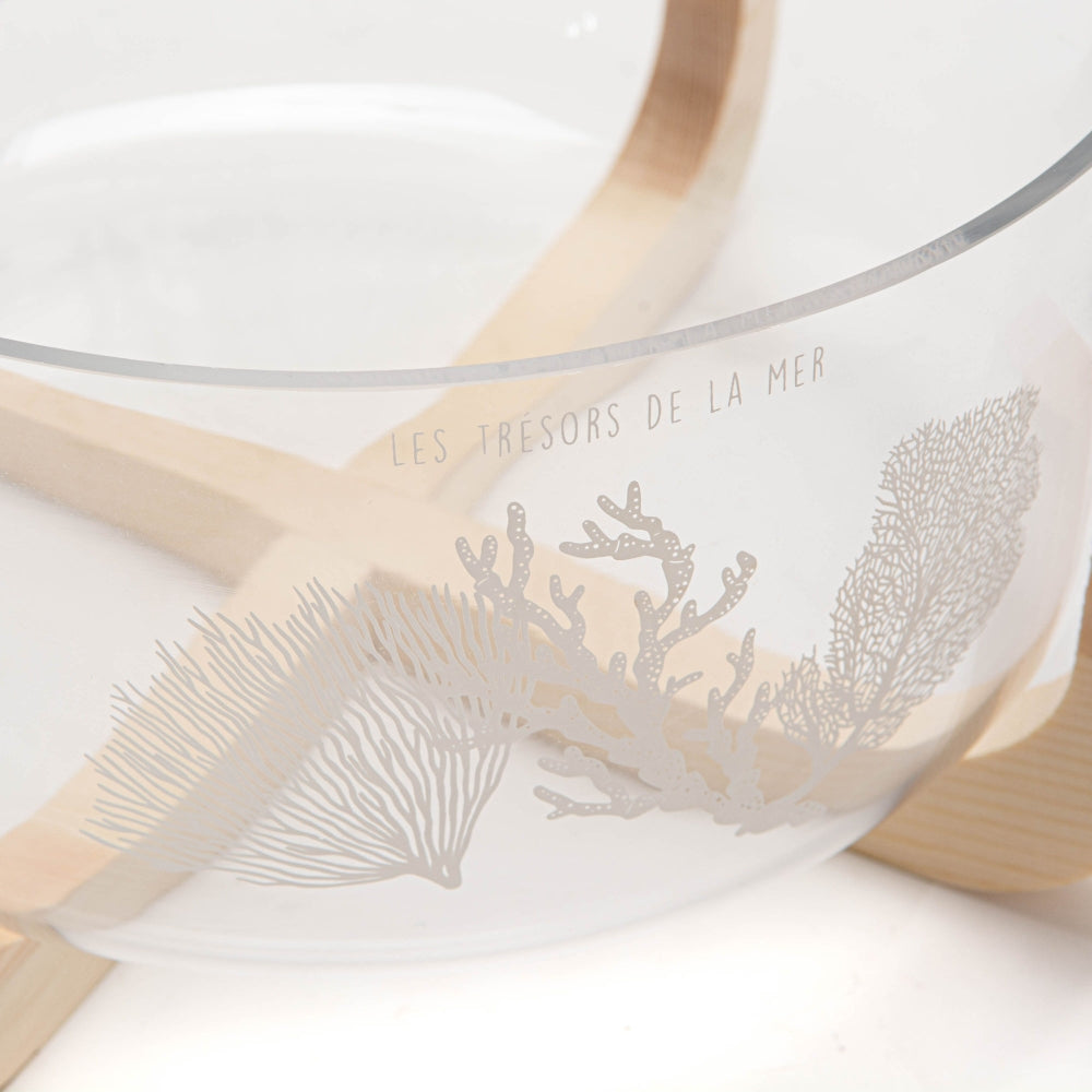 Saladier verre Coralie 24 cm Amadeus - Mathon - 2