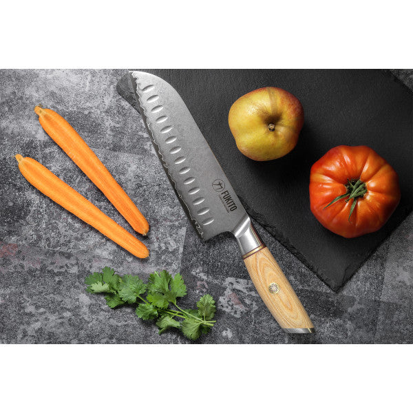 Couteau Fukito Pakka San Mai modèle Santoku 18cm Fukito - Mathon - 3