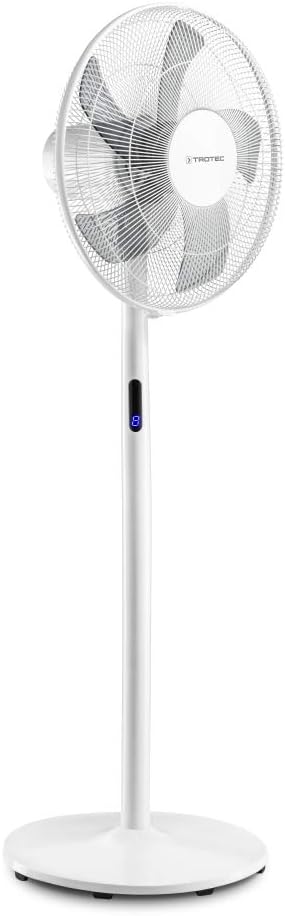 Ventilateur sur pied design avec Hauteur réglable 48W blanc Trotec - Mathon