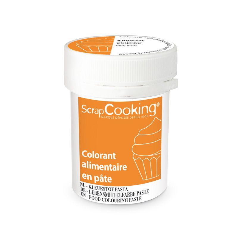 Colorant alimentaire en pâte 20 g - Abricot Scrapcooking - Mathon