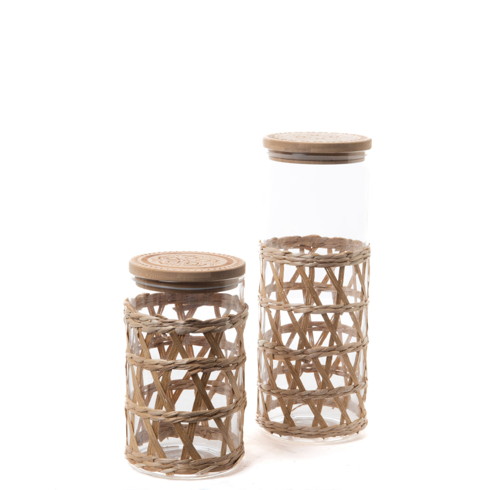 Bonbonnière Rafia 18 cm Salma Amadeus - Mathon - 3