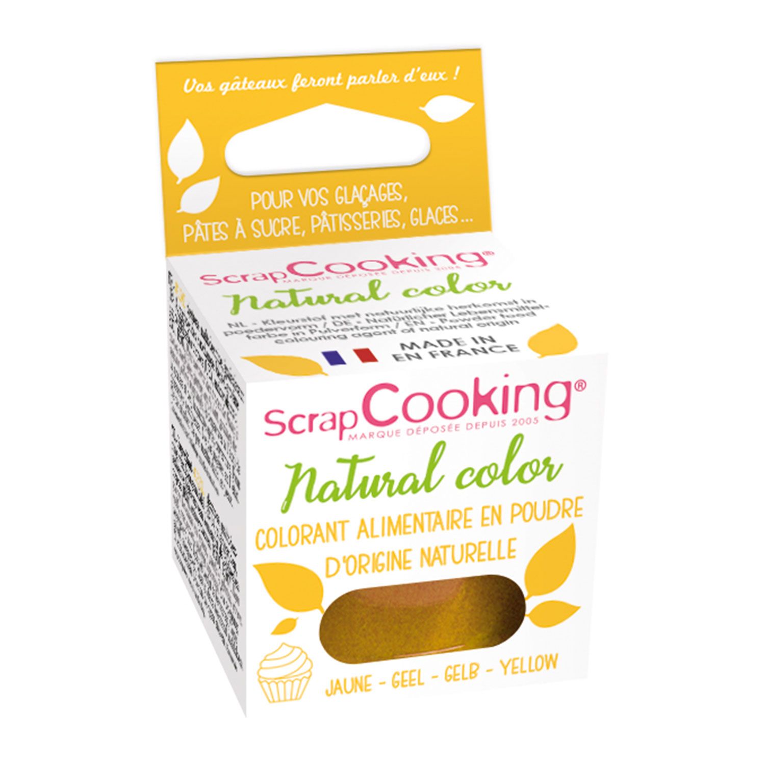 Colorant alimentaire naturel - Jaune Scrapcooking - Mathon