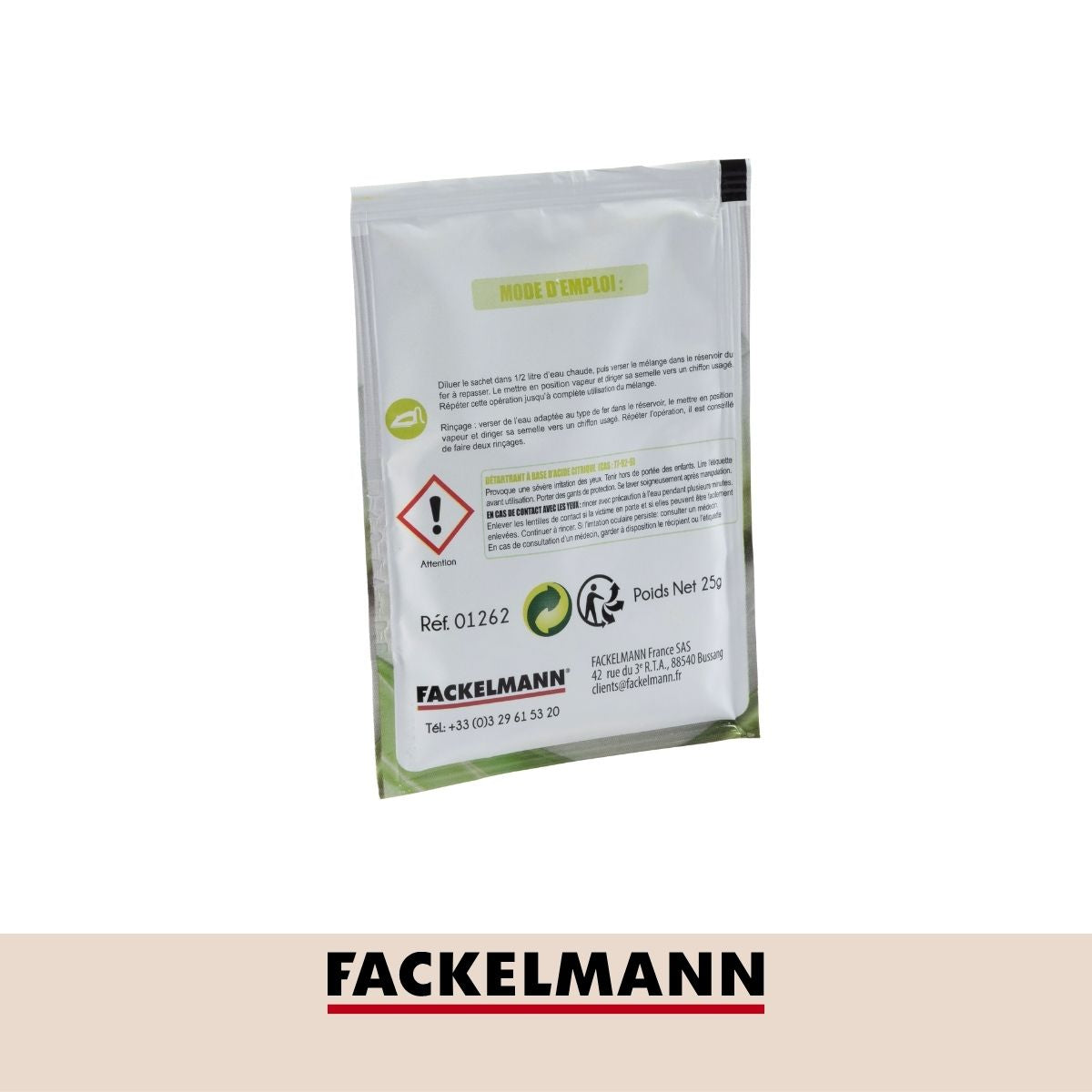 Lot de 3 sachets détartrants pour fer à repasser Fackelmann Fackelmann - Mathon - 4
