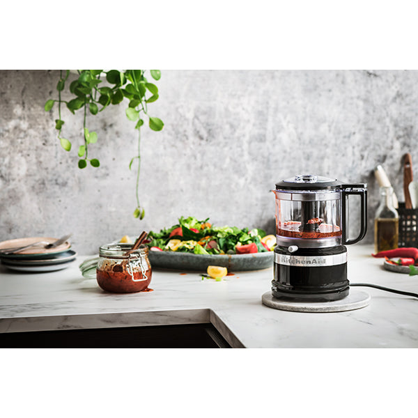 Mini robot hachoir noir onyx 240 W 5KFC3516EOB Kitchenaid - Mathon - 2