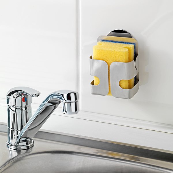 Porte-éponge adhésif en acier Wenko by Maximex - Mathon - 2