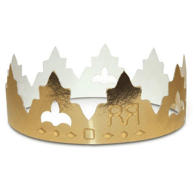2 couronnes en carton pour galette des rois - Classique Chevalier diffusion - Mathon