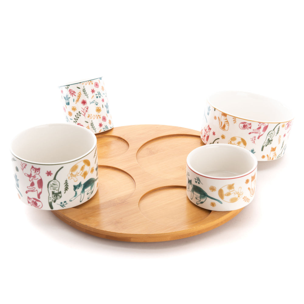 Service apéritif tournant et ses 4 bols Marius Amadeus - Mathon - 3