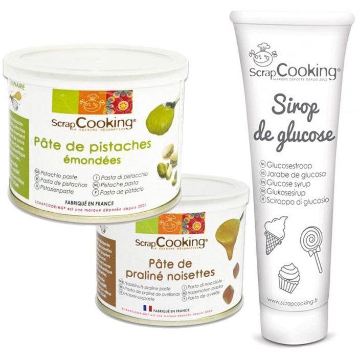 Pâte de pistache + pâte de noisette + sirop de glucose Scrapcooking - Mathon