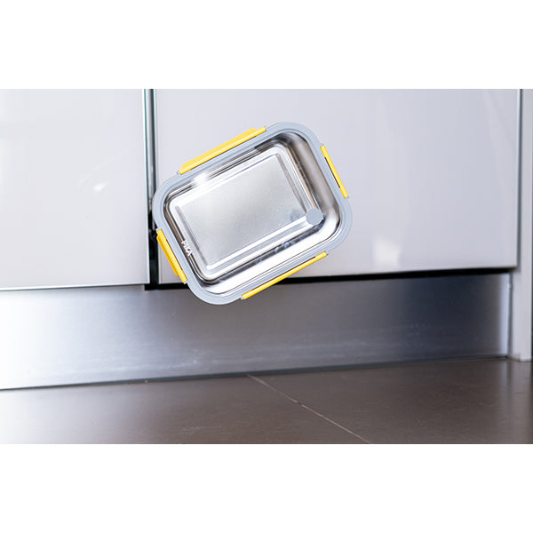 Boîte de conservation en inox rectangulaire 1780 ml compatible micro-ondes Pika - Mathon - 4