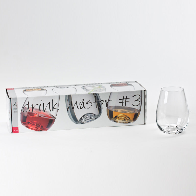 Boîte de 4 gobelets forme haute Drink Master 46 cl Rona - Mathon - 3