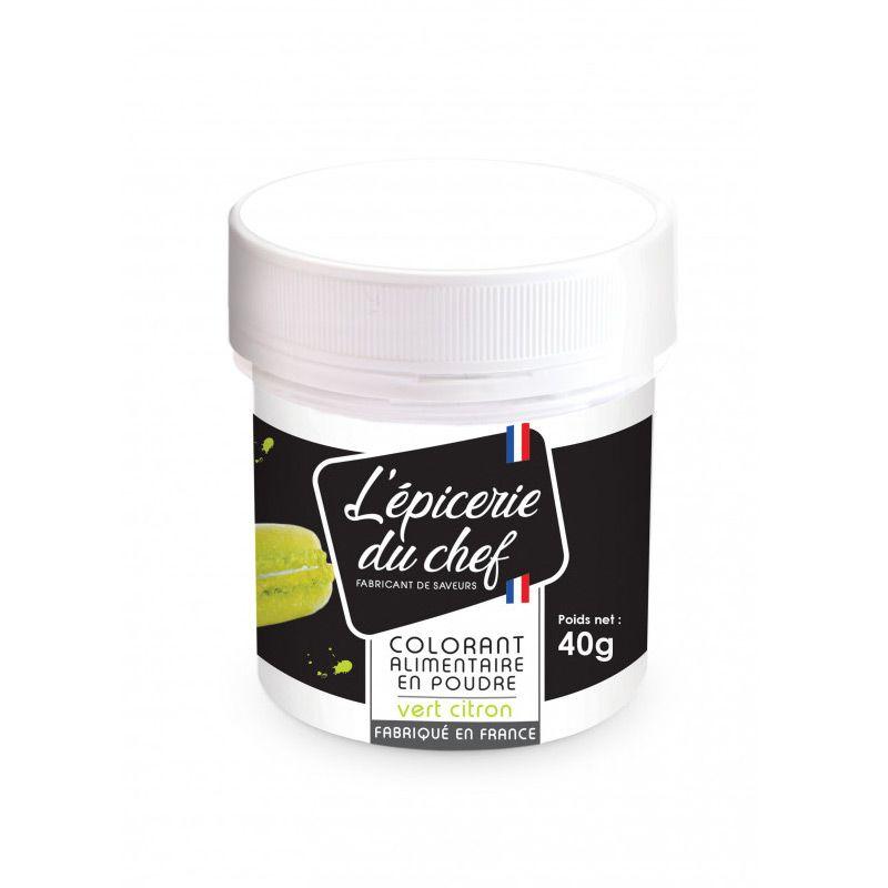 Colorant alimentaire en poudre vert citron 40 g Scrapcooking - Mathon