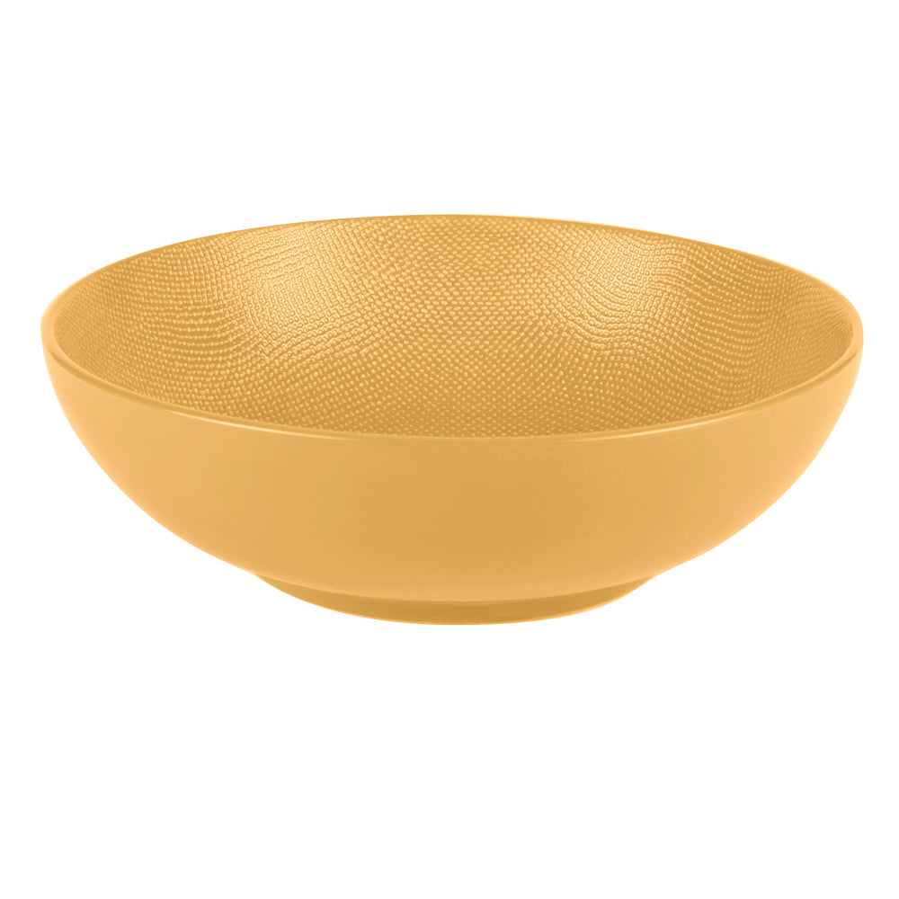 Saladier Vésuvio safran 24 cm Table passion - Mathon - 1