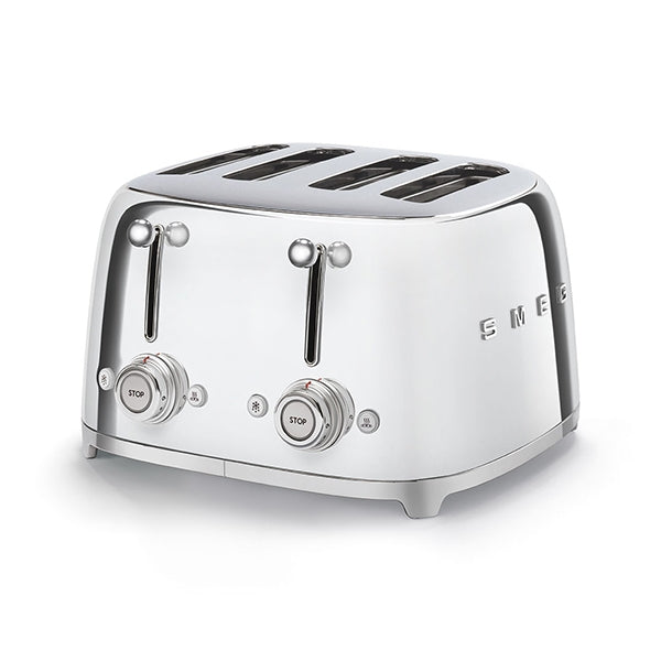Toaster 4 fentes 2000 W TSF03SSEU chromé Smeg - Mathon - 1