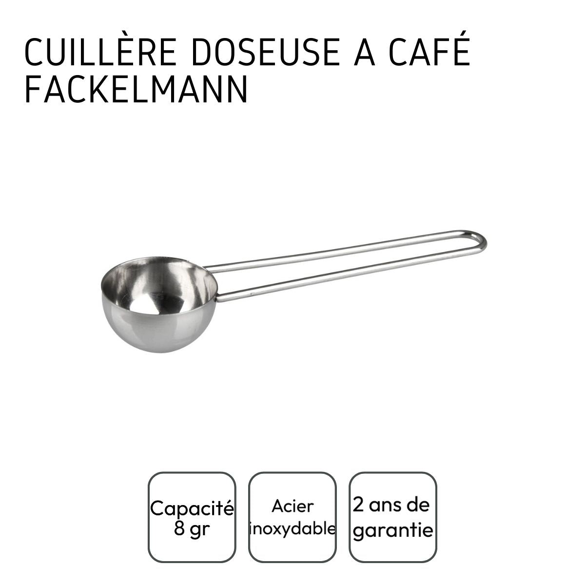 Cuillère doseuse à café inox environ 8gr Petit Déjeuner Fackelmann