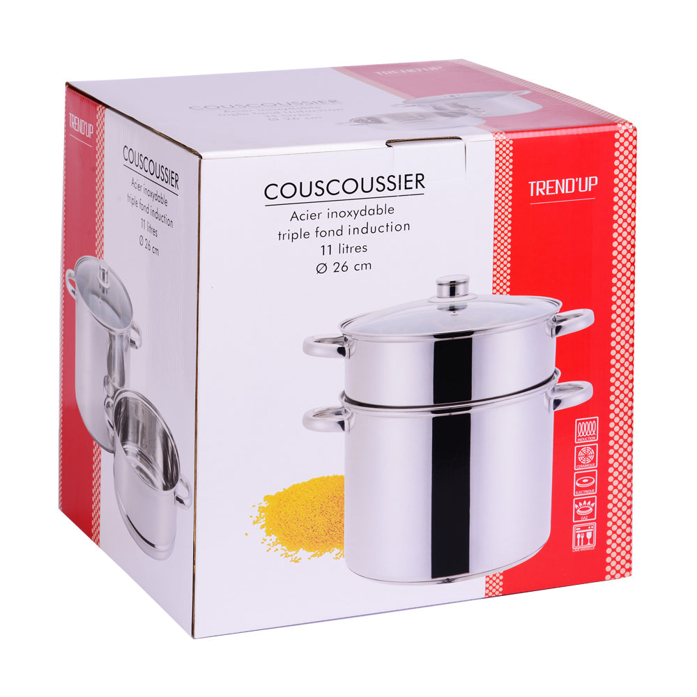 Couscoussier inox 26 cm 11 litres Trend
