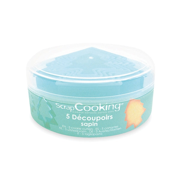 5 découpoirs  Sapin Scrapcooking - Mathon - 3
