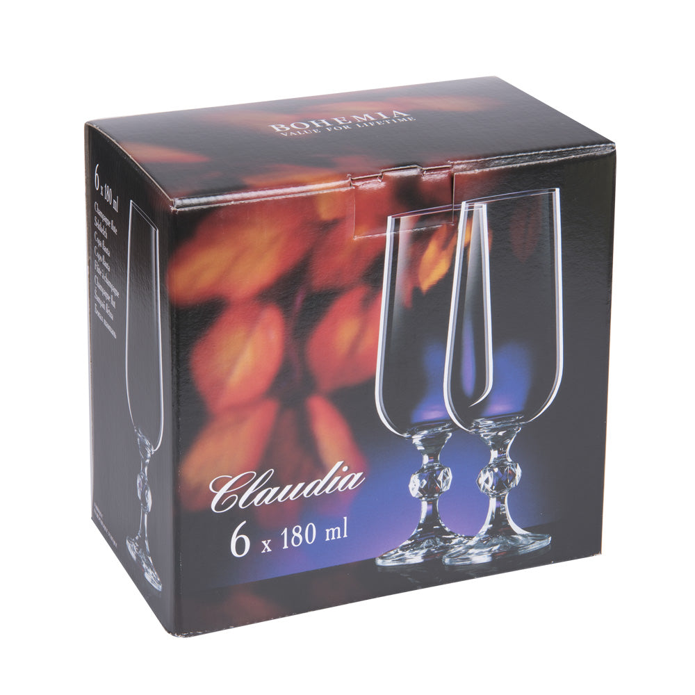 Flûte à Champagne Claudia Panto 18 cl (lot de 6) Table passion - Mathon - 2