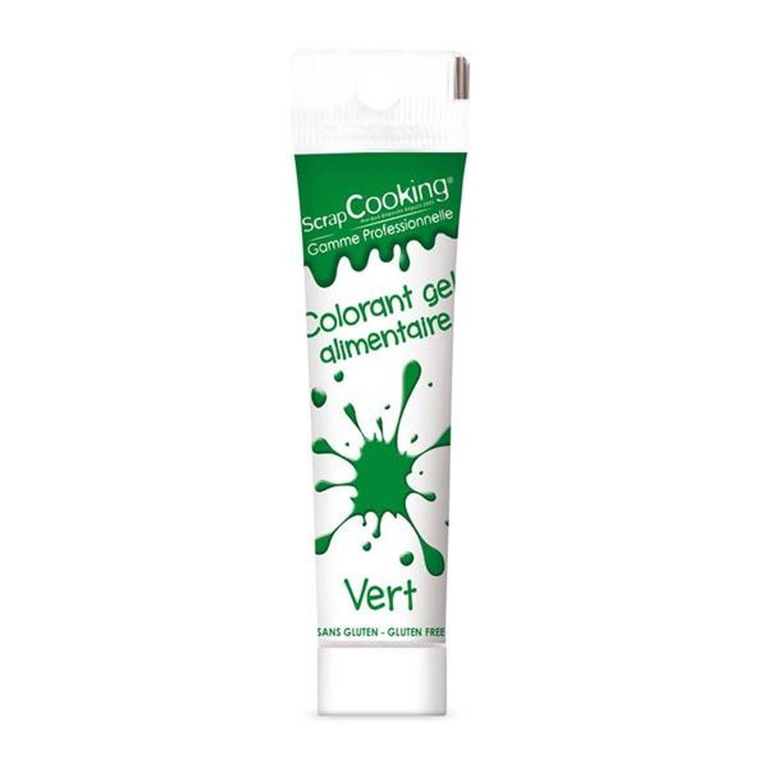Gel colorant alimentaire vert 60 g Scrapcooking - Mathon