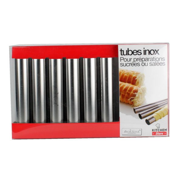 6 tubes en inox 10 cm Ard