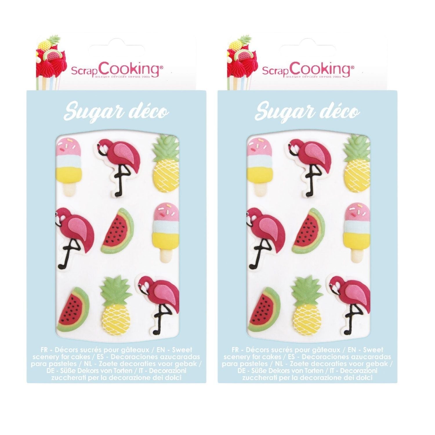 18 décors sucrés Summer Scrapcooking - Mathon