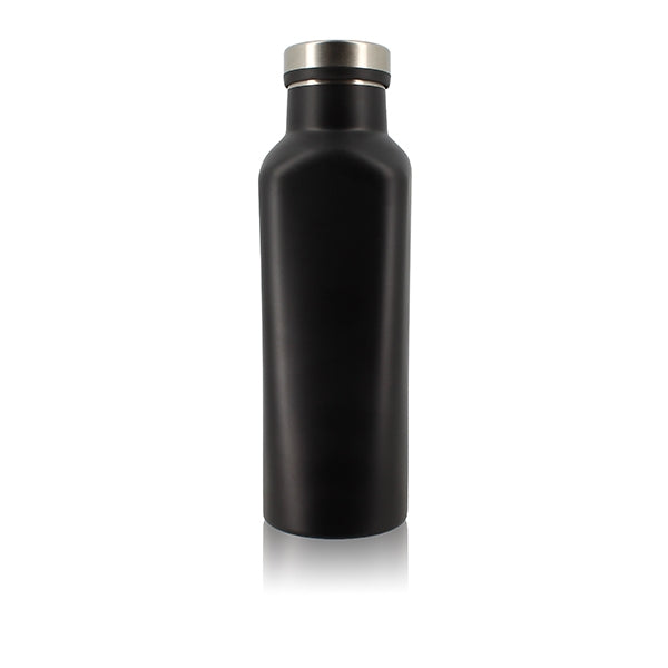 Bouteille isotherme Kuumo inox 480 ml noir Ogo - Mathon - 1
