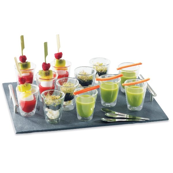 Plateau de service en ardoise Lebrun - Mathon - 2