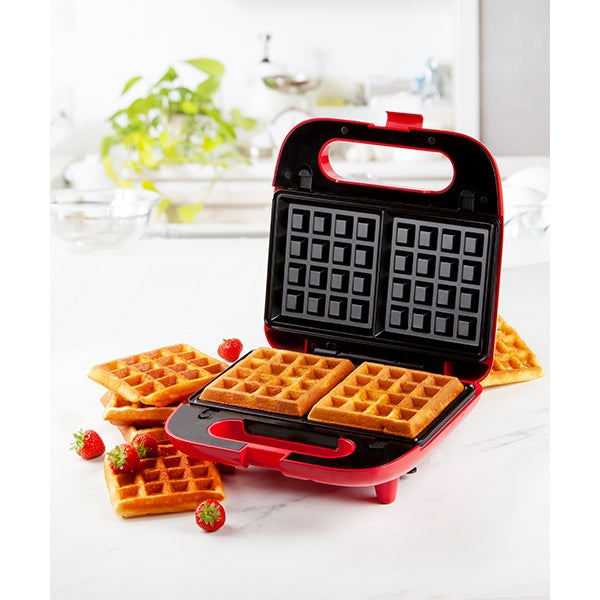 Gaufrier multifonctions 5 plaques 750 W Snack Party rouge Domo - Mathon - 2