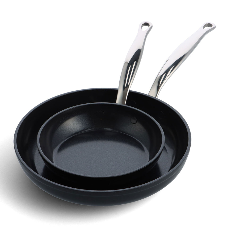 Set de 2 Poêles Barcelona pro 20 et 28 cm + protecteur Greenpan - Mathon