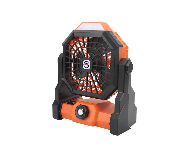 Ventilateur de Table avec Batterie Rechargeable 10400mAh orange noir Vendos85 - Mathon