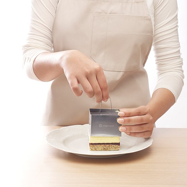 Set de 2 emporte pièces carrés en inox avec poussoir Mathon - Mathon - 5