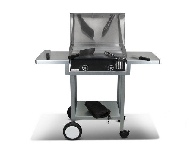 Pack plancha électrique  Lux 600 Carbon - Chariot Monceau Planchaelec - Mathon - 1