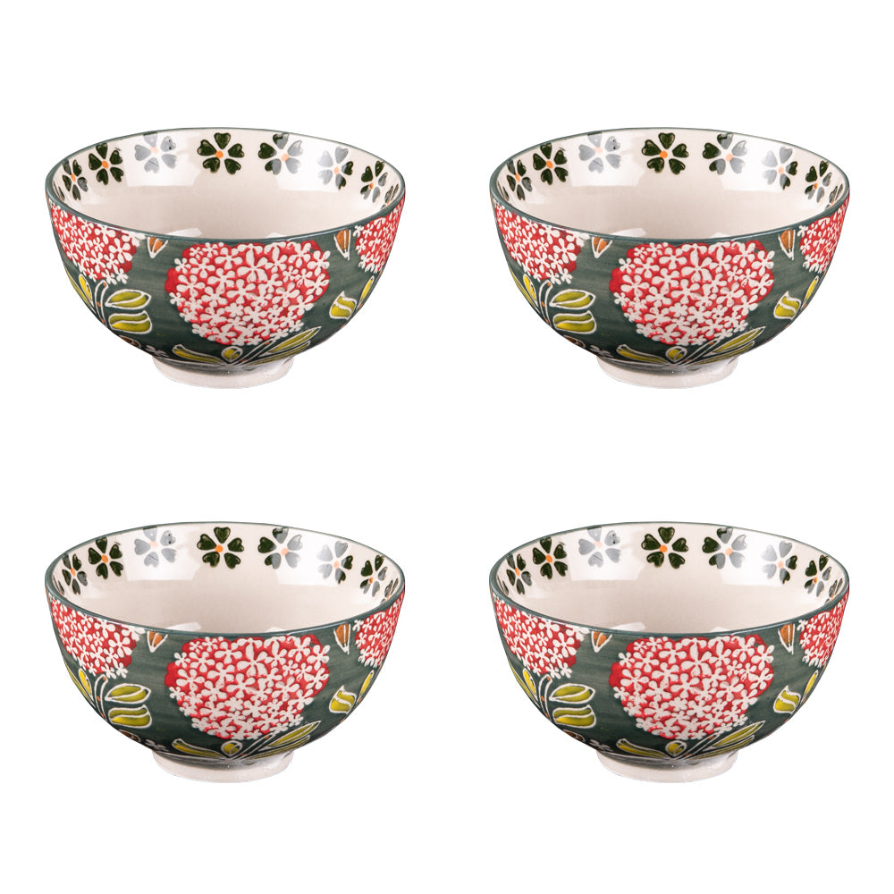 Coffret de 4 coupelles 11 cm Cottage Table passion - Mathon - 1