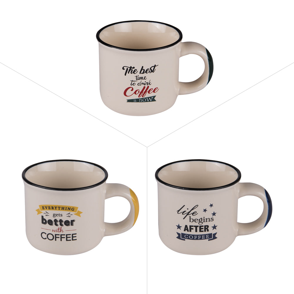 Tasses Zinc 11 cl (lot de 3) Trend