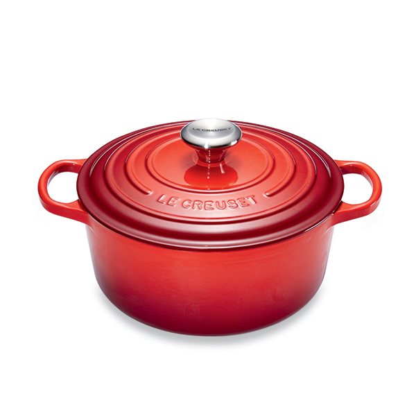 Cocotte fonte rond  20 cm cerise Le Creuset - Mathon - 1