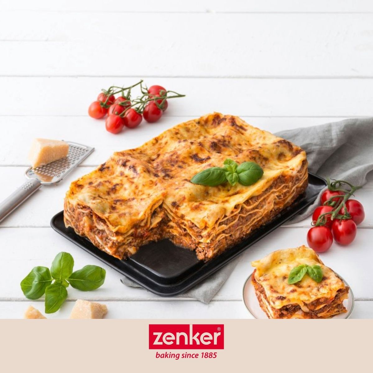 Plat à lasagnes avec charnière 33 x 22,5 cm Deluxe Zenker - www