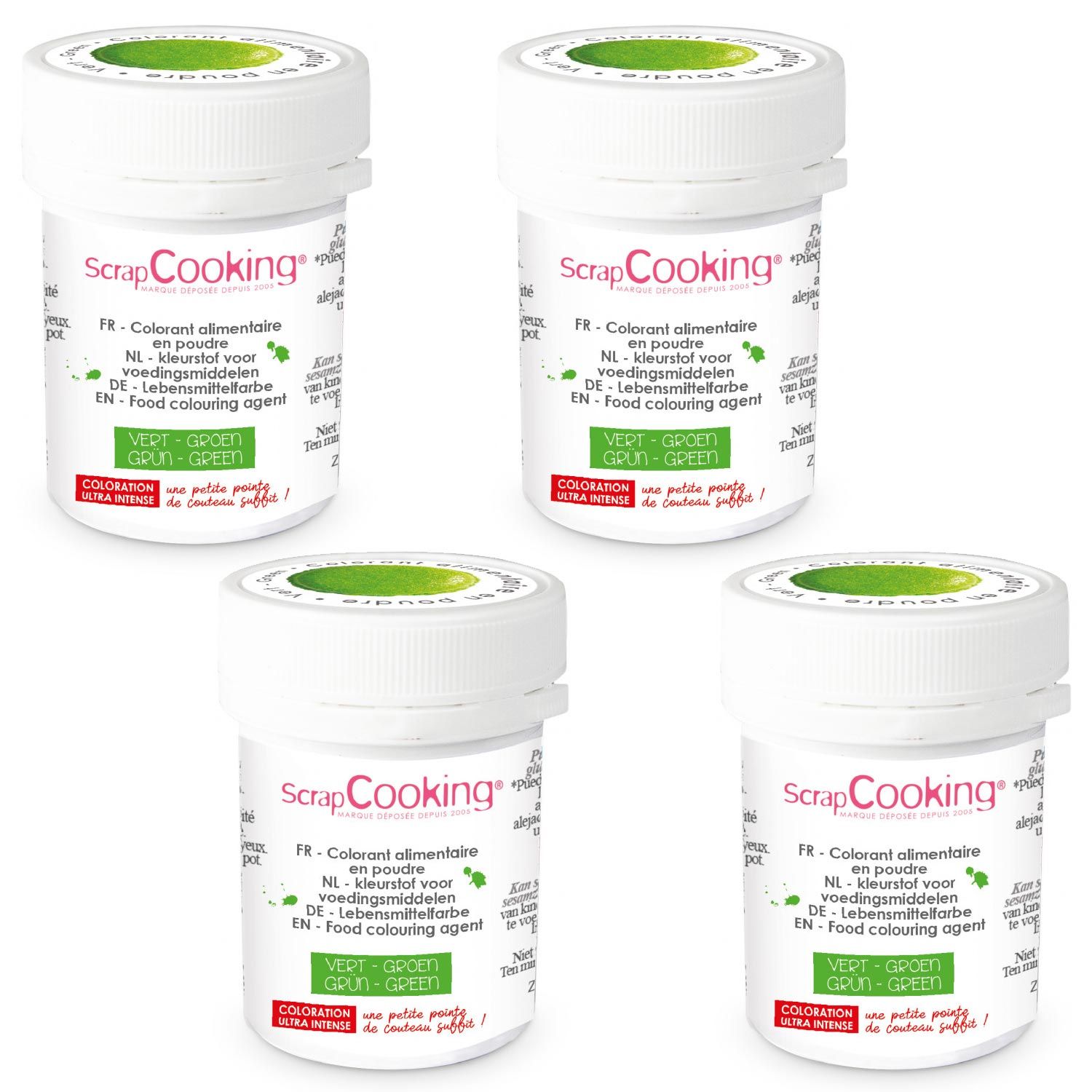 Colorant alimentaire en poudre vert 20 g Scrapcooking - Mathon