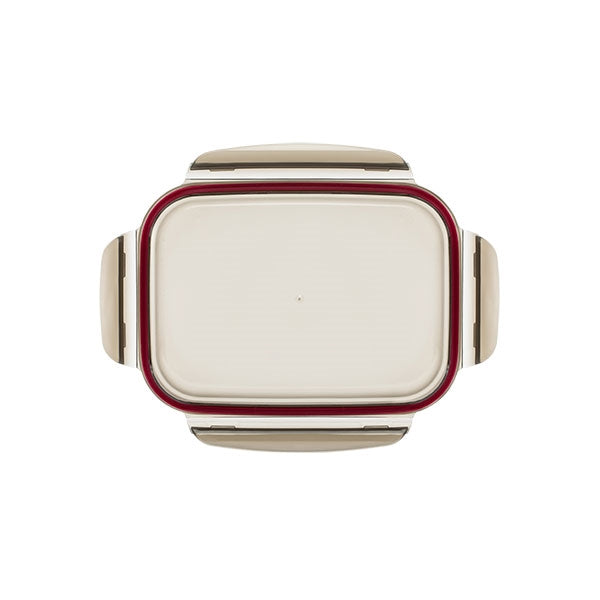 Boîte de conservation rectangulaire en inox 1100 ml compatible micro-ondes Cuitisan - Mathon - 4