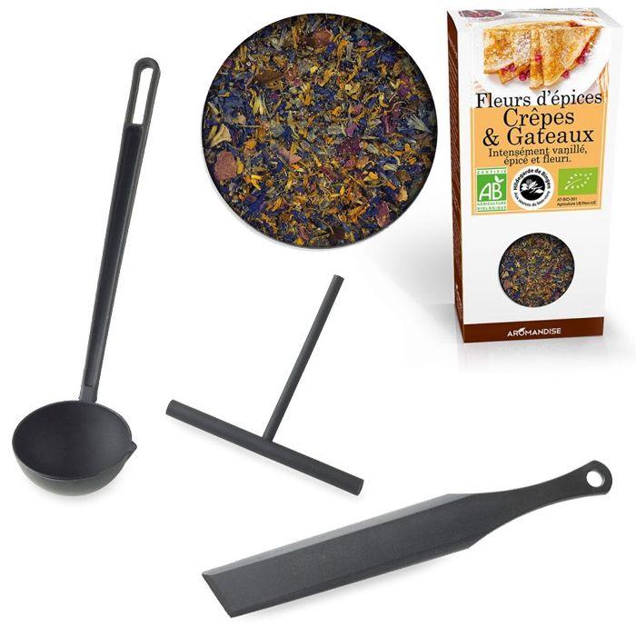 Ustensiles à crêpes + épices à crêpes Youdoit - Mathon