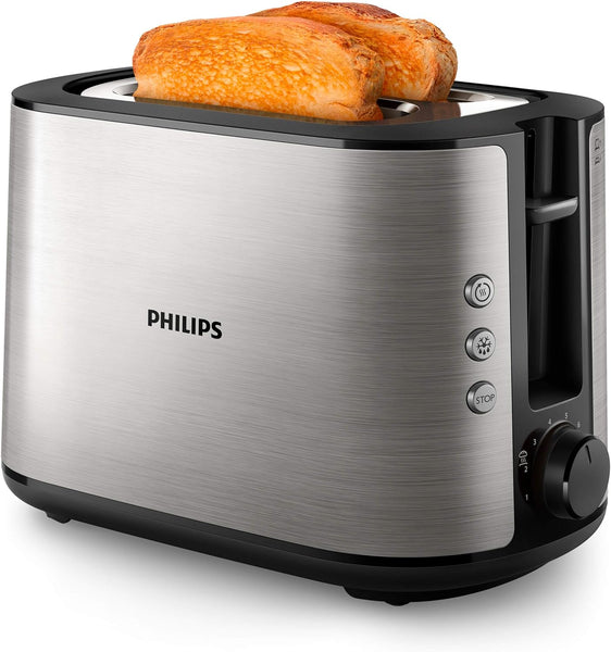grille pain électrique 2 fentes 950W gris noir Philips 