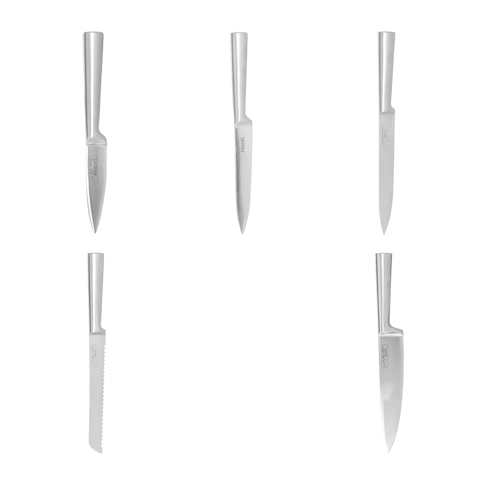 Bloc en bambou avec ses 5 couteaux Jean Dubost - Mathon - 2