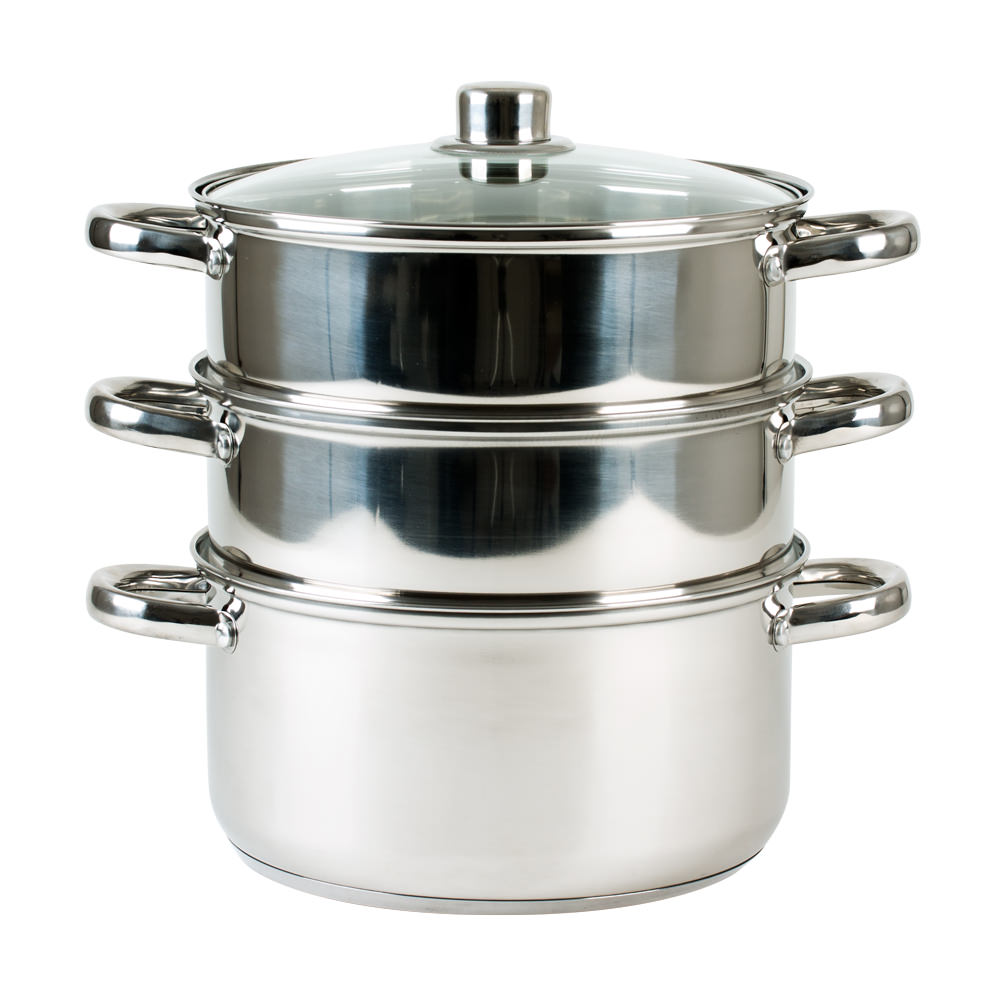 Combiné vapeur inox 20 cm 3 compartiments Trend