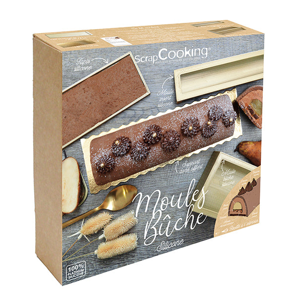Coffret bûches 3 moules Scrapcooking - Mathon - 1