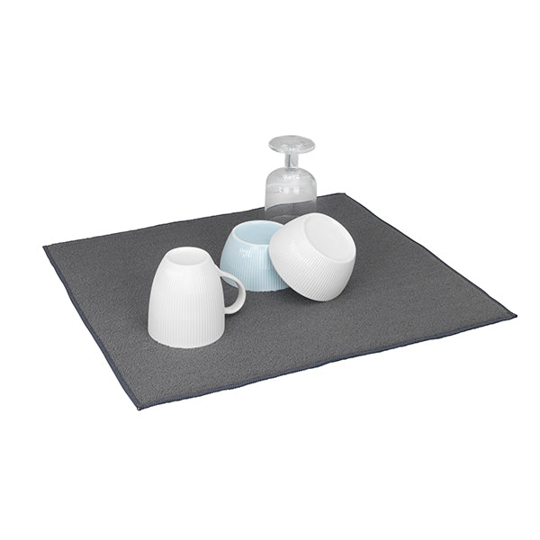 Tapis égouttoir microfibres gris Wenko by Maximex - Mathon