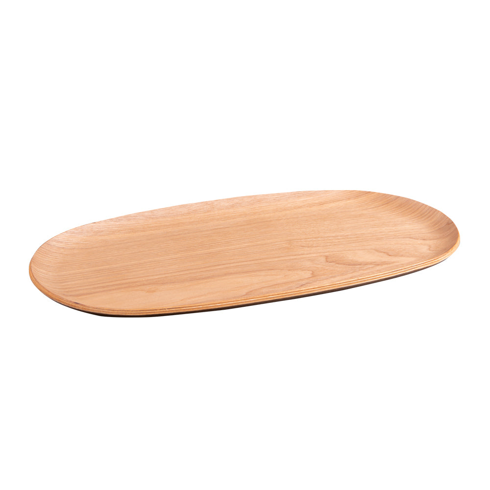 Plateau ovale bois naturel 35x18 cm Table passion - Mathon - 2