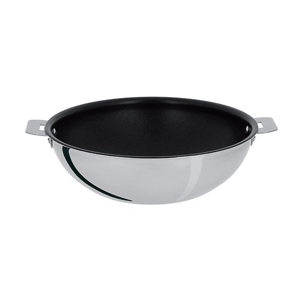 Wok inox antiadhérent Casteline sans manche 28 cm Cristel - Mathon - 1