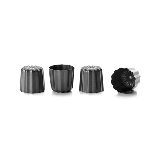 Set de 4 moules canelés acier antiadhérent 6 cm Ibili - Mathon - 1